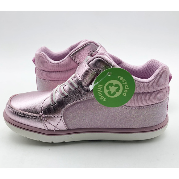 Stride Rite Girls SRT Ames Sneaker 11.5 Pink Shimmer Kids Shoe NIB - Picture 4 of 11
